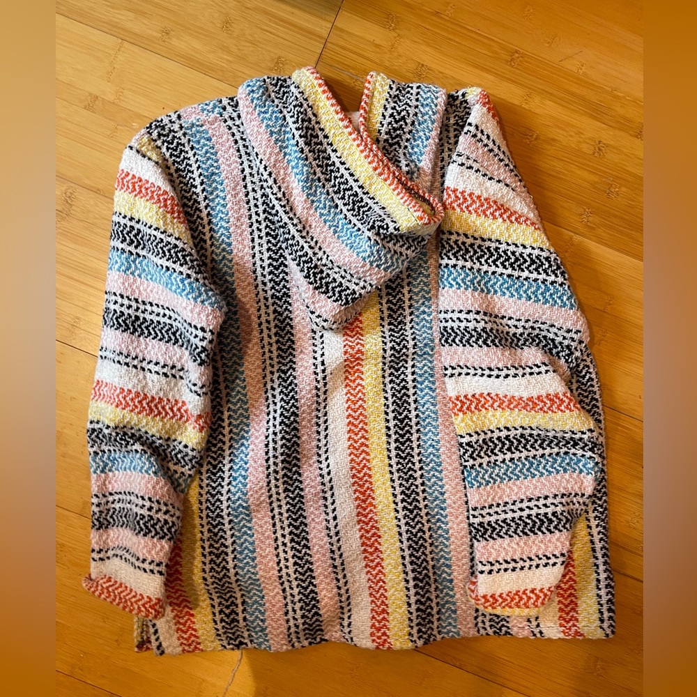 Multicolor Striped Baja Hoodie - Picture 3 of 3